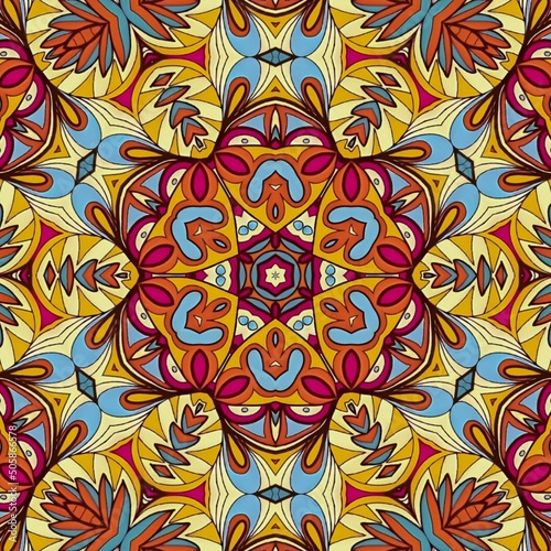 Luxury Pattern Background Mandala Batik Art by Hakuba Design 208