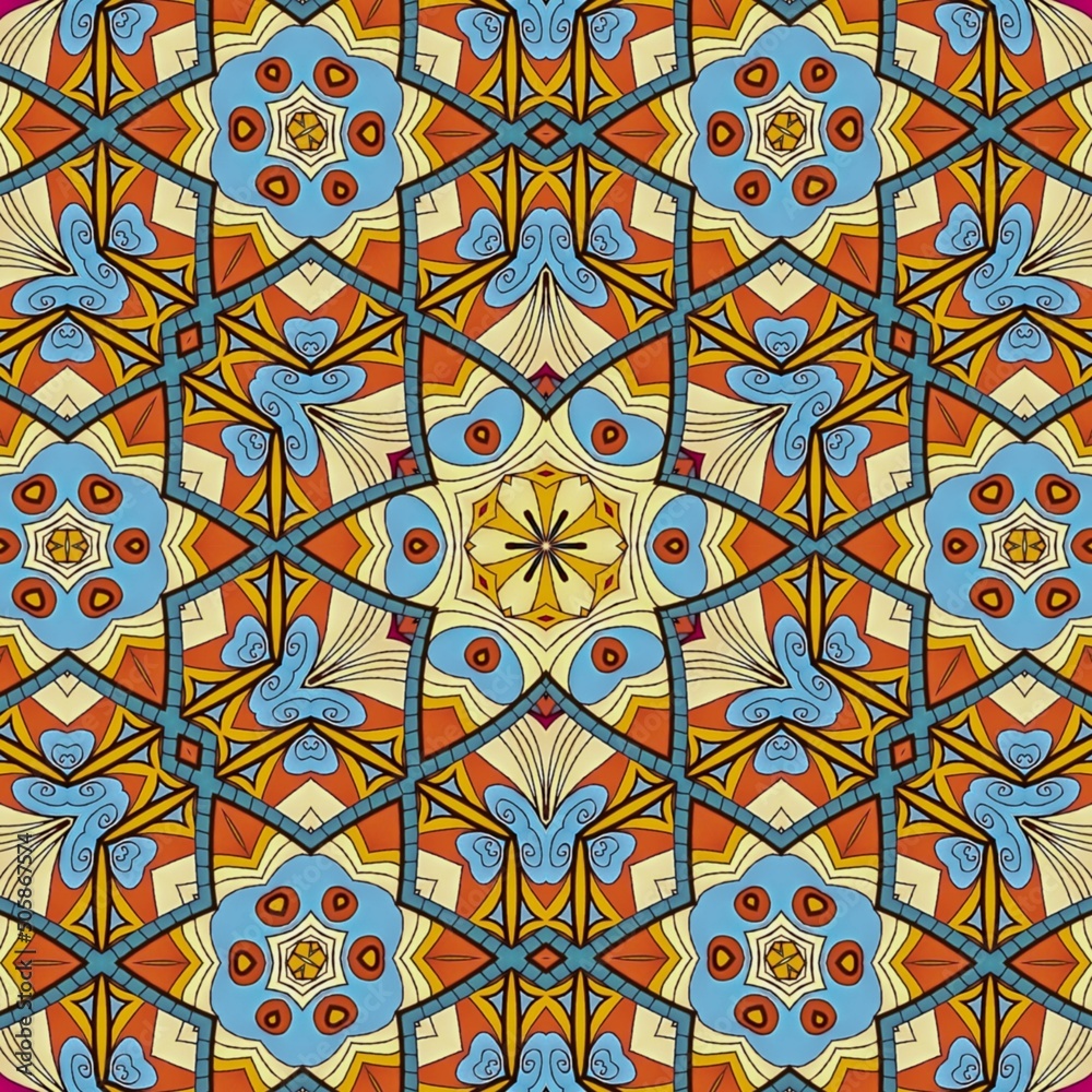 Luxury Pattern Background Mandala Batik Art by Hakuba Design 112