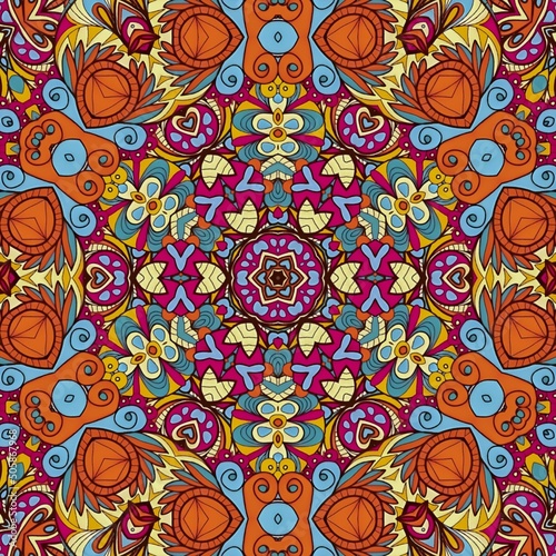 Luxury Pattern Background Mandala Batik Art 72