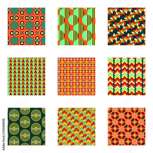 Trendy Collection of Groovy and Funky Patterns Art