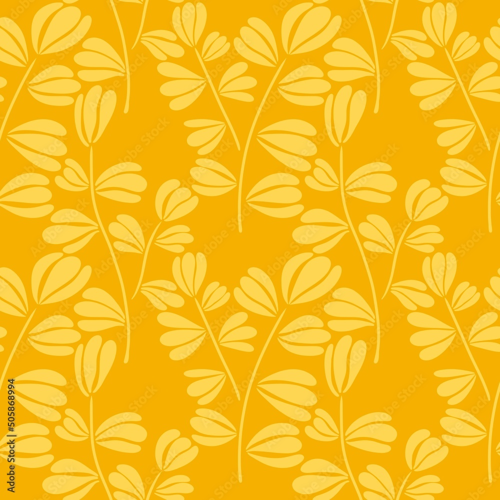 Summer floral seamless coloured leaves pattern for fabrics and packaging and linens and kids and wrapping paper Summer floral seamless coloured leaves pattern for fabrics and packaging and linens and kids and wrapping paper