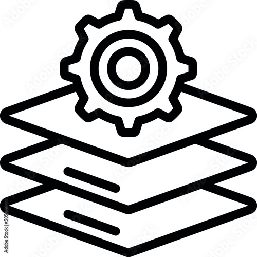 Layered Development Icon