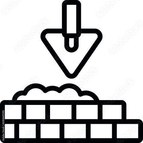 Brick Laying Icon