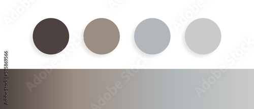 Grey/woody aesthetic color palette with gradient for web, illustration, art