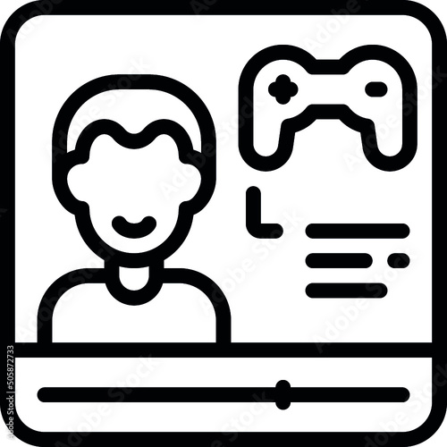 Gaming Tutorial Video Icon