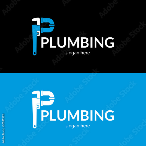 Beautiful plumbing service logo