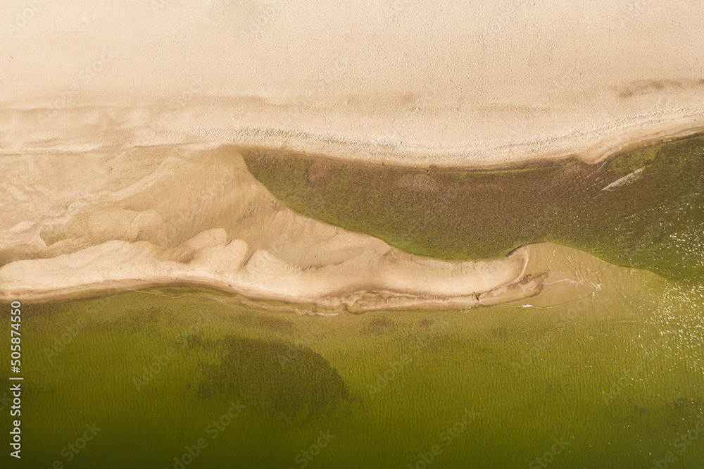 Φωτογραφία Aerial view of the beach on the Baltic Sea