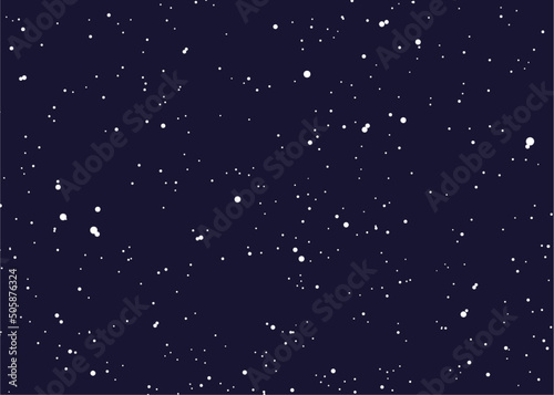 Night sky background - vector