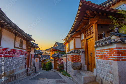 Eunpyeong Hanok Village, Korean traditional house in Seoul, Korea