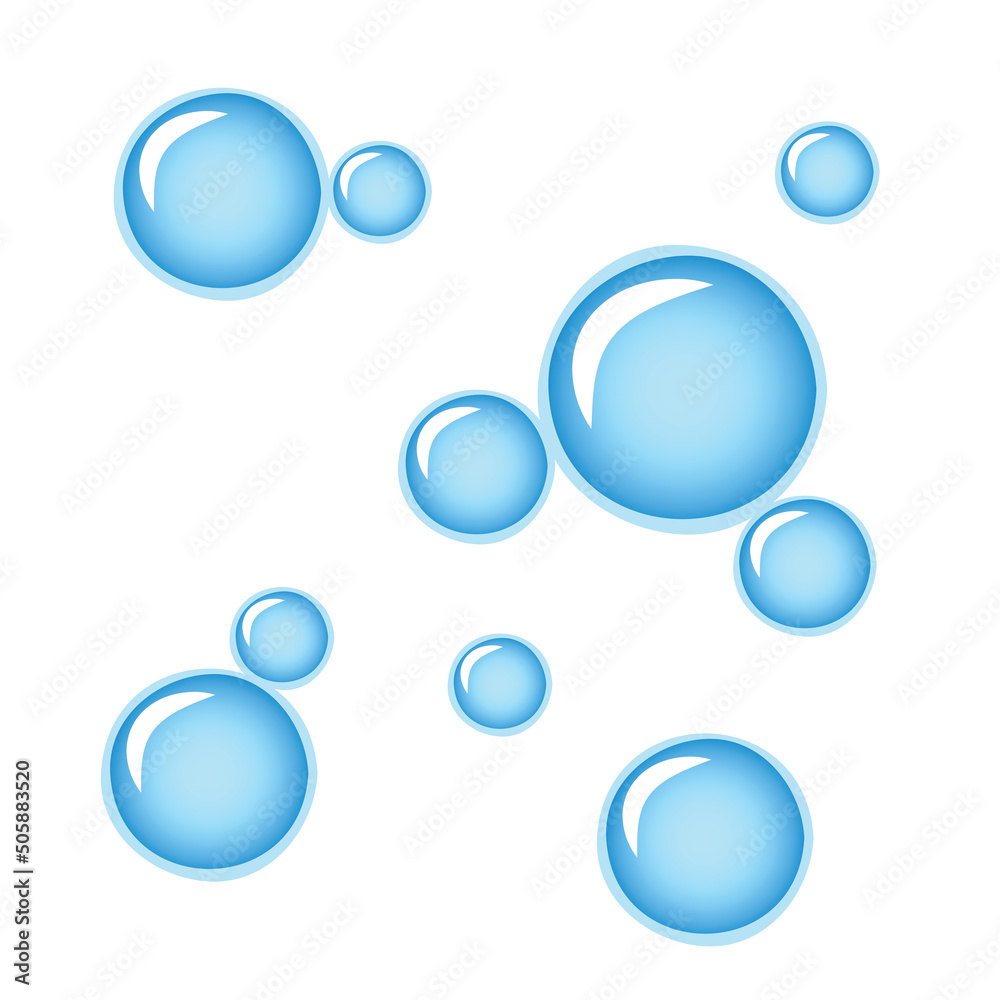shiny blue soap bubbles isolated on white background shiny blue soap bubbles isolated on white background