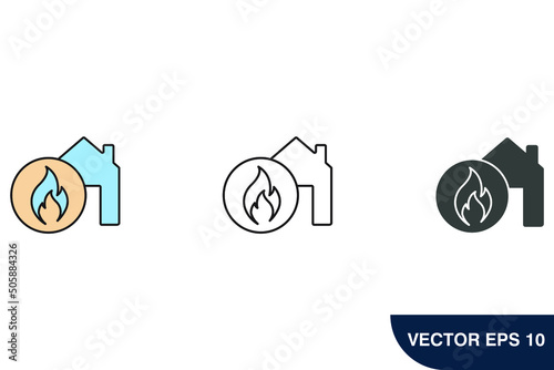 danger icons  symbol vector elements for infographic web