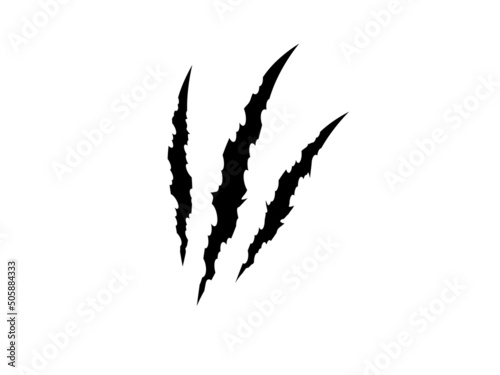 Animal scracth.Tiger claw mark.Scratch illustration.Claw mark.Claws scratching illustration.