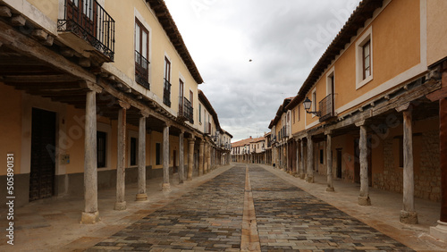 Soportales de Ampudia, Palencia, Castilla y León, España