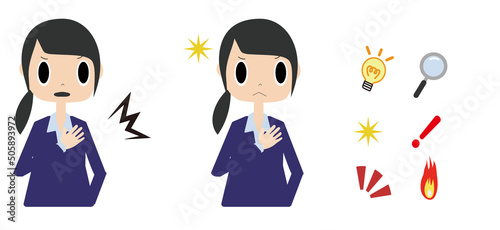 胸をたたいて任せてほしいとアピールする会社員