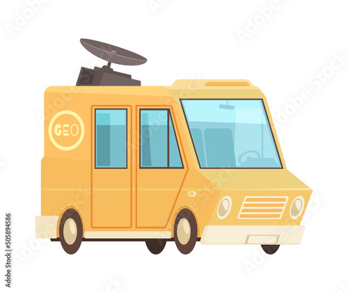 Geologist Expedition Van Composition