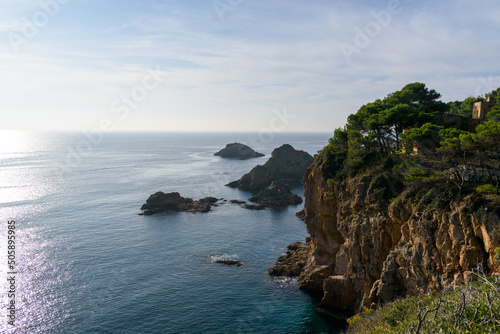 Cliffs near Tossa de Mar, Spain