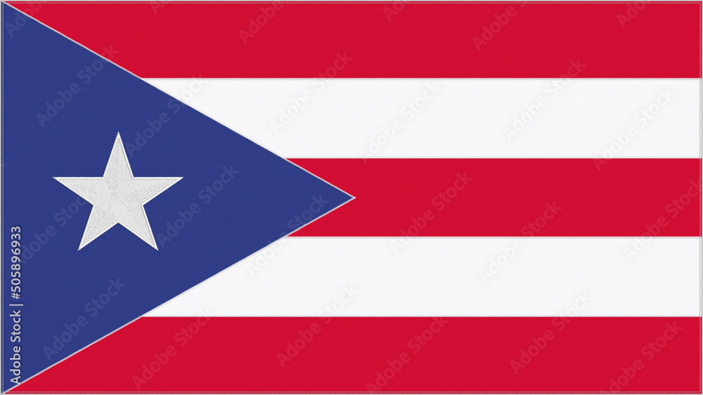 Φωτογραφία Puerto Rico embroidery flag