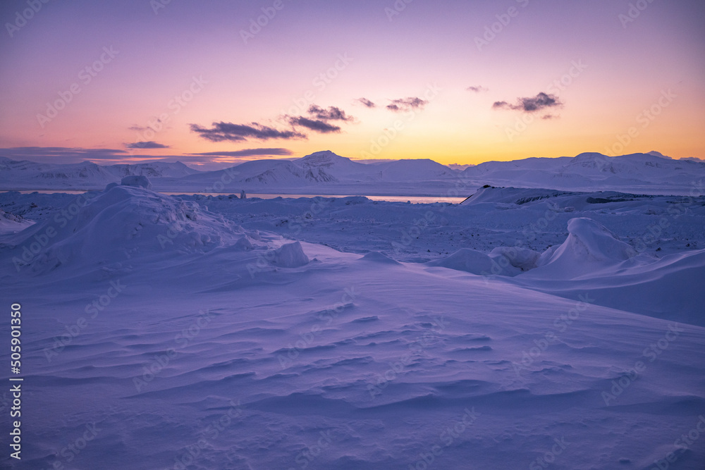 Spitsbergen during winter time, Svalbard
