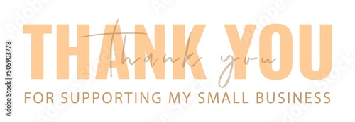 Thank you for your support. Vintage vector thank you handwritten inscription. hand drawn lettering. Thank you calligraphy. Thank you card. Vector illustration.
