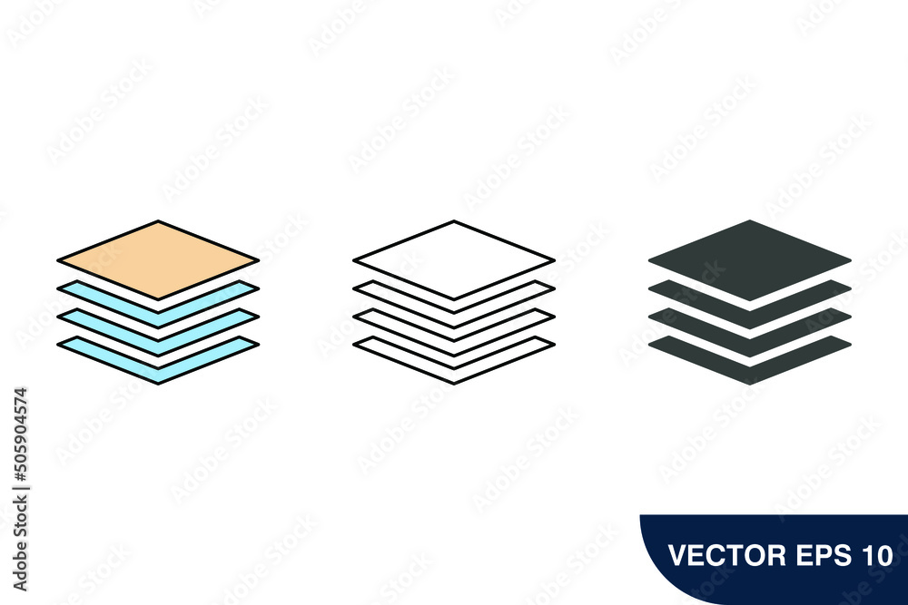 layer icons symbol vector elements for infographic web layer icons symbol vector elements for infographic web
