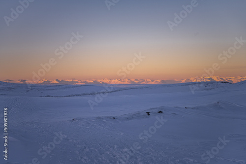 Spitsbergen during winter time  Svalbard