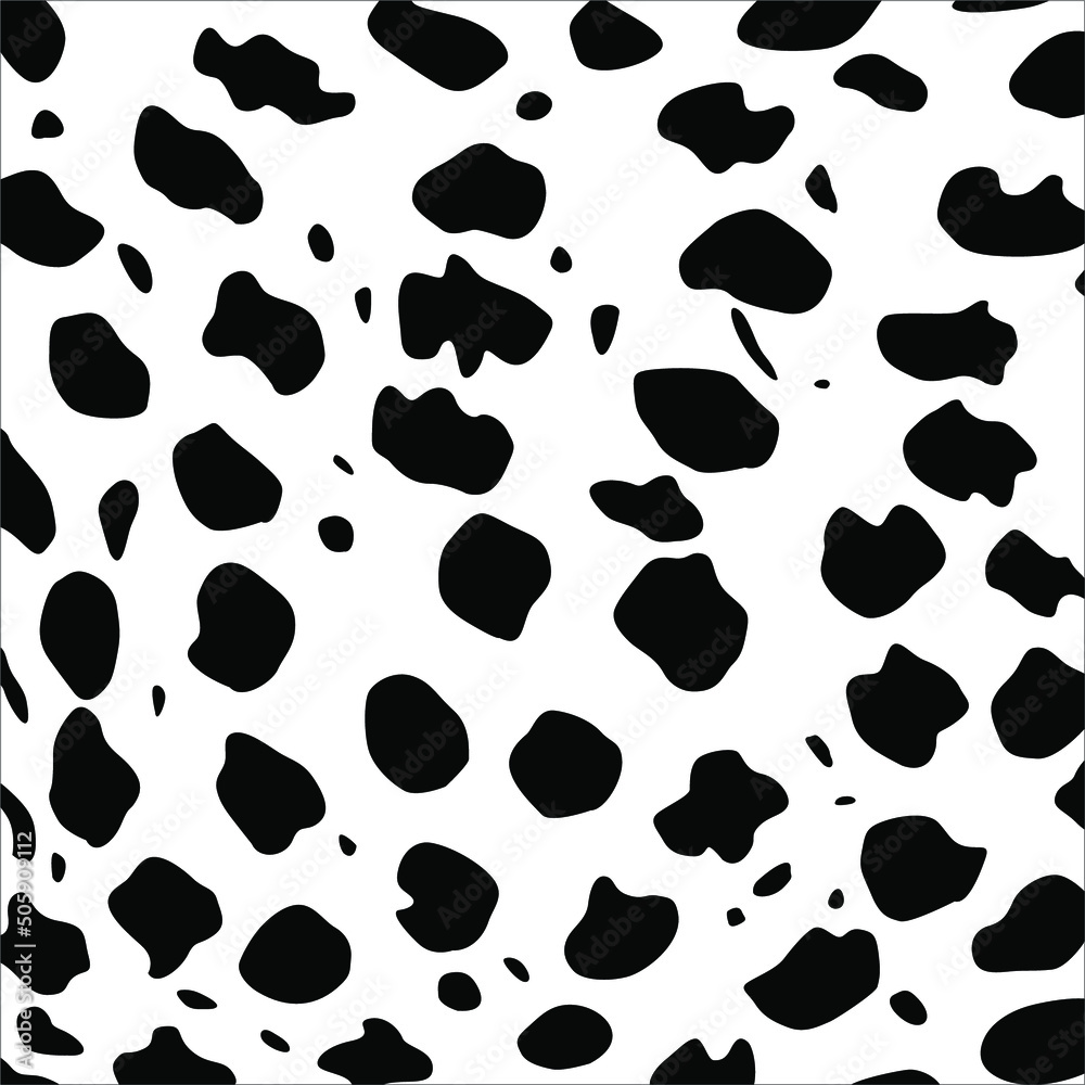 Cheetah, Leopard or Jaguar (Big Cat Family) Motifs Pattern. Animal Print-Series. Vector Illustration  