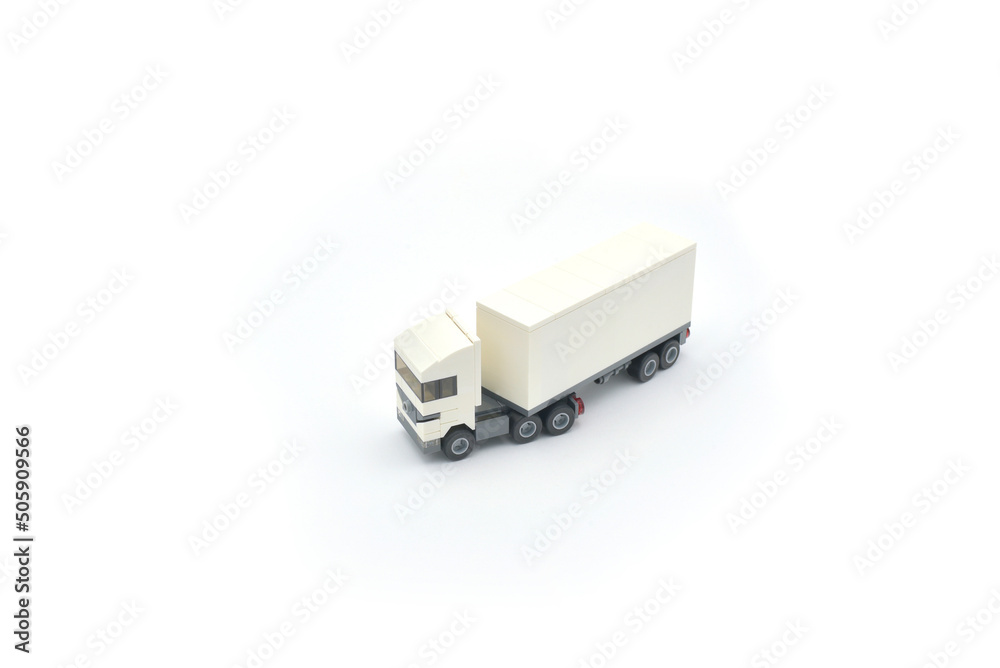 Fotografie camion miniature blanc