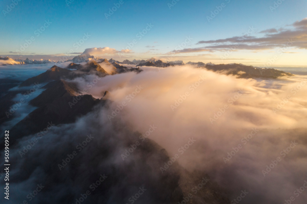 China Sichuan highland moutain & cloud-sea China Sichuan highland moutain & cloud-sea