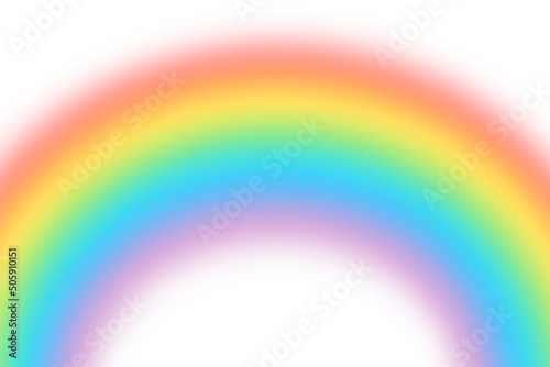 Rainbow on isolated transparent background, effect after rain, abstract rainbow background, overlays colorful rainbows, png	 photo