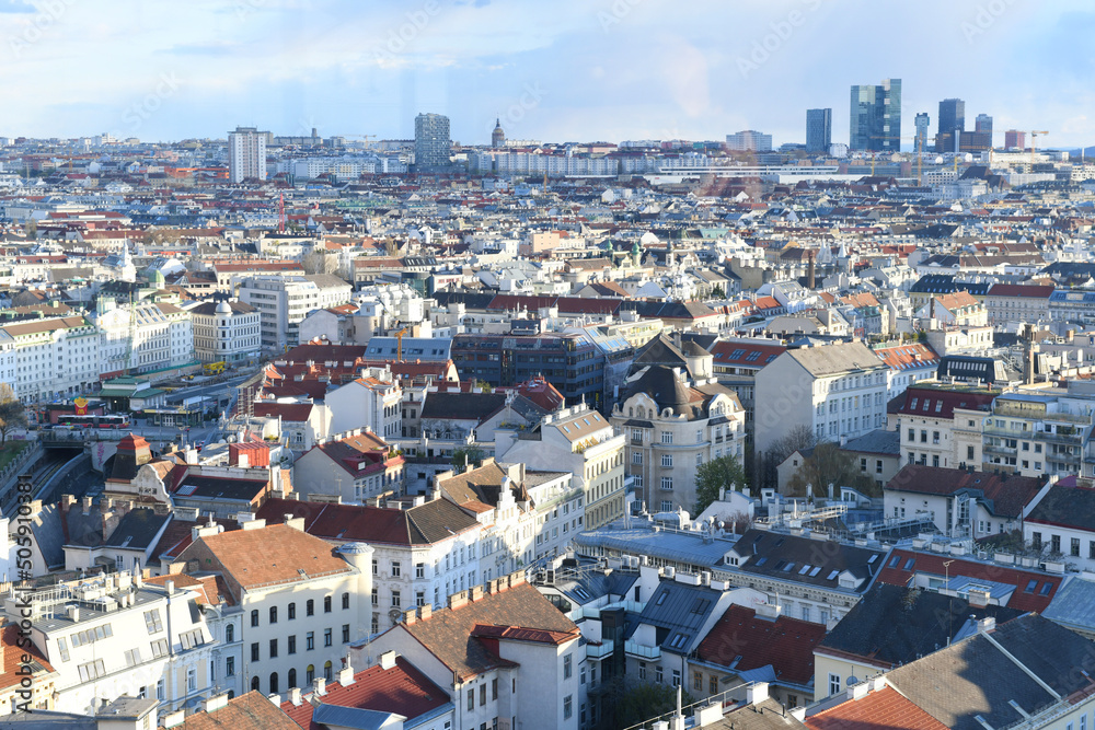 Über den Dächern von Wien, Blick auf die Stadt vom 
