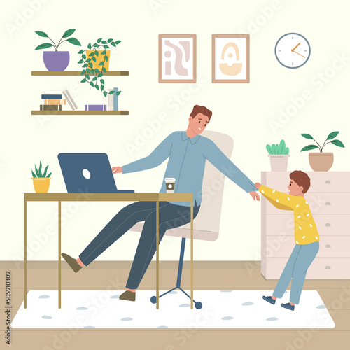 Tired Father Composition