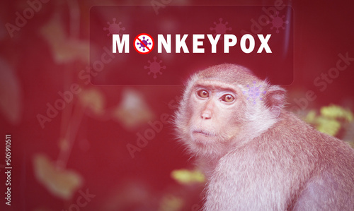 Obraz na płótnie Monkeypox outbreak concept