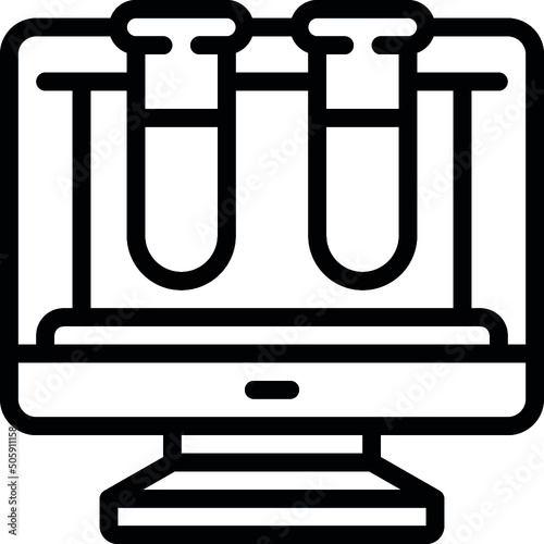Scientific Computer Test Icon