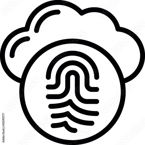 Cloud Security Icon