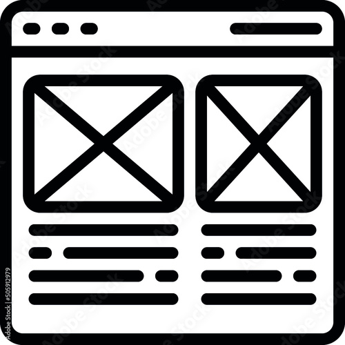 Wireframing Icon