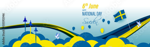 vector illustration  for Sweden national day