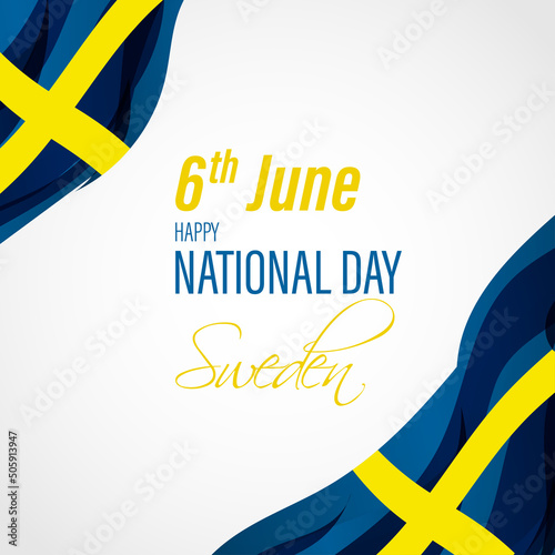 vector illustration  for Sweden national day