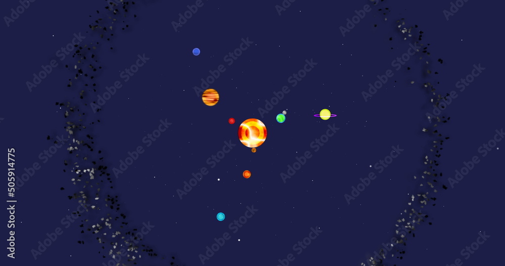 Planets revolving around the sun Planets revolving around the sun