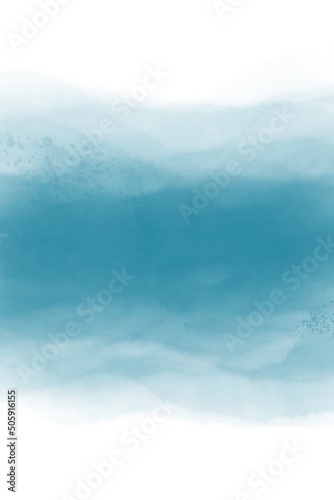 Colorful blue abstract watercolor background for textures backgrounds and web banners design, wedding template, poster, print
