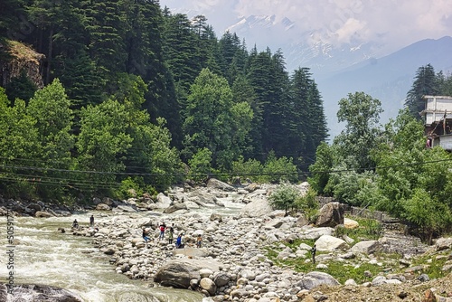 Manali River View, Old Manali, Himachal Pradesh, India