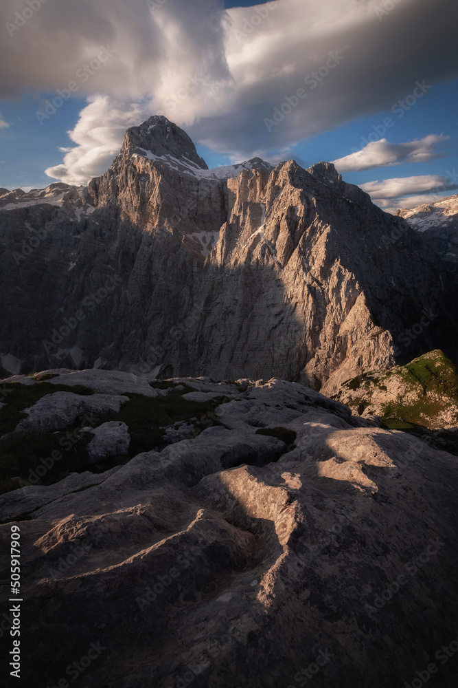 Hiking and trekking in the mountains of the Julian Alps