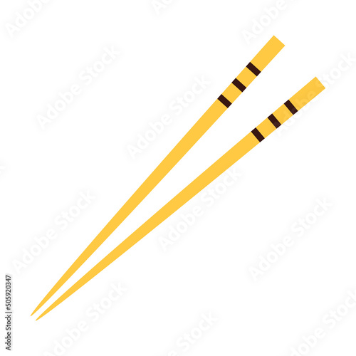Chopsticks vector. chopsticks white background. wallpaper. free space for text. copy space.