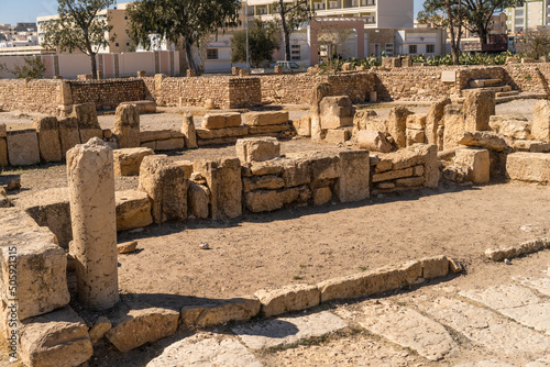 Fototapeta Naklejka Na Ścianę i Meble -  Ruins of the ancient Sufetula town, modern Sbeitla, Tunisia