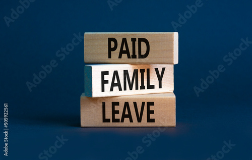 Slika na platnu Paid family leave symbol