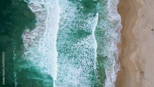 Kogelbay beach Western Cape South Africa, Kogelbay Rugged Coast Line with spectacular mountains. Garden route, drone aerial view at the road and beach photo