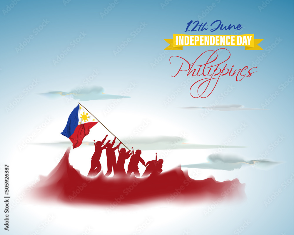 vector illustration for happy independence day Philippines vector de Stock Adobe Stock