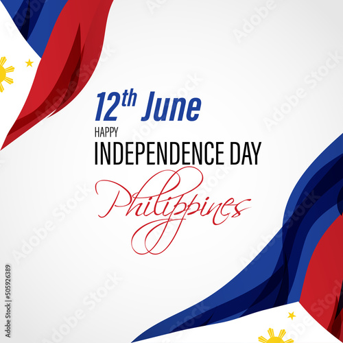 vector illustration for happy independence day - Philippines