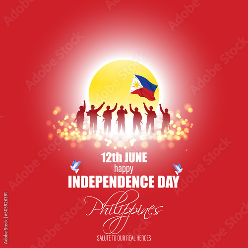vector illustration for happy independence day - Philippines