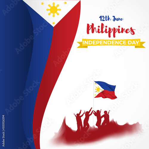 vector illustration for happy independence day - Philippines