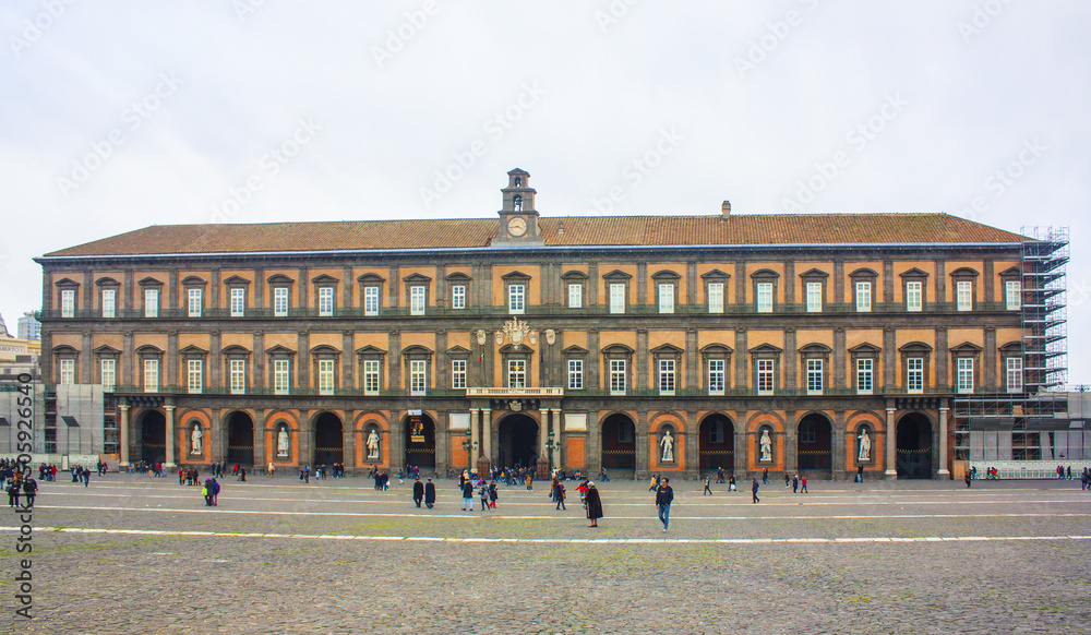  Palazzo Reale on the Piazza del Plebiscito in Naples, Italy